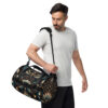 all-over-print-gym-bag-white-left-front-6ae36654b5119.jpg Celestial Wing Frequency – Strength & Radiance Gym Bag | Spiritual Affirmation Workout & Travel Duffel Bag
