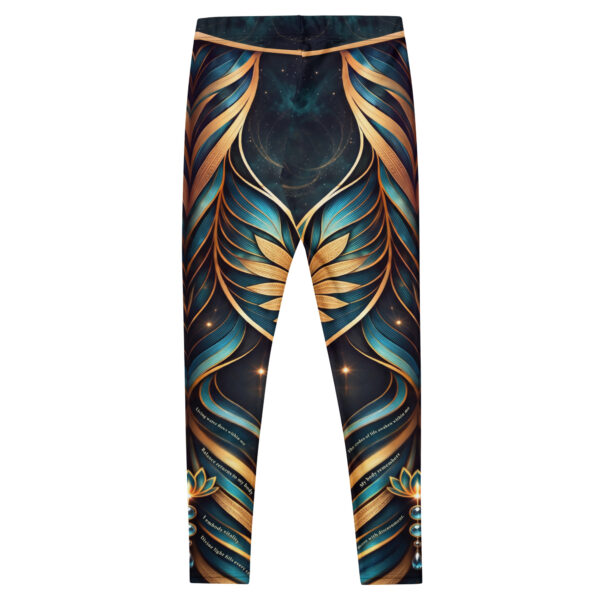 all-over-print-leggings-white-back-6ae368f788b03.jpg Celestial Wing Frequency – Recode & Vitality Leggings | Spiritual Affirmation Yoga & Activewear Leggings
