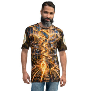 all-over-print-mens-crew-neck-t-shirt-white-front-6ae3720042f35.jpg DNA Path – Inner Awakening Men's Graphic T-Shirt