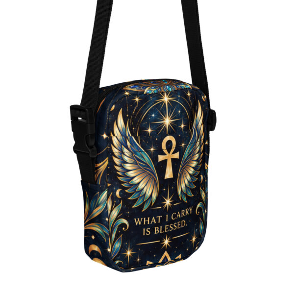 all-over-print-utility-crossbody-bag-white-front-6ae367b9e1d70.jpg Celestial Wing Frequency – Bag of Blessings Crossbody Bag | Spiritual Affirmation Everyday Shoulder Bag