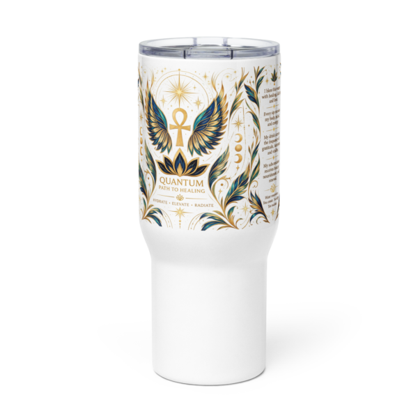 travel-mug-with-a-handle-white-25-oz-front-6ae308d0b0da1.png Celestial Wing Frequency – Water Blessing Tumbler | 40 oz Stainless Steel Travel Mug